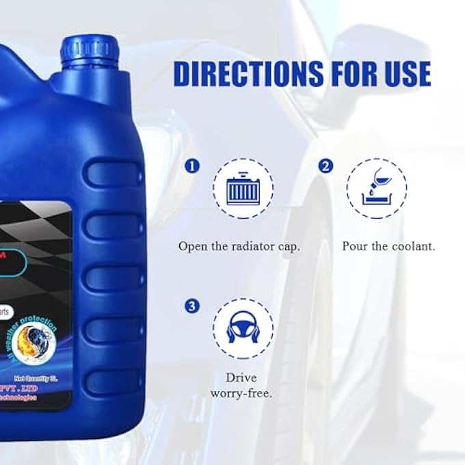 UE AUTOTECH PREMIUM 3 LITER RADIATOR CAR COOLANT - HEAT DISSIPATION AND ABSORPTION COOLING SYSTEMS FOR PETROL, DIESEL, AND CNG VEHICLES - HEAVY-DUTY (PINK MIX RTD) - Image 5